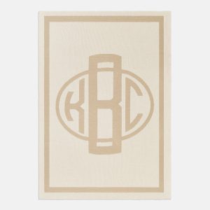 Monogram Custom Blanket - Natural / Beige