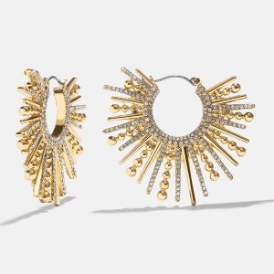 Jaskamal Earrings - Gold/Pav??