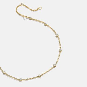 Yasmine 18K Gold Anklet - Gold/Pav??