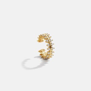 Victoria 18K Gold Ear Cuff - Gold/Pav??
