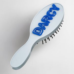 Mini Fine Line Custom Hair Brush - Pale Blue/Cobalt Blue