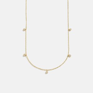 Clio 18K Gold Necklace - Gold/Pav??