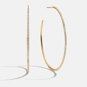 Niata 18K Gold Earrings - 48MM