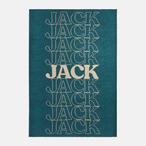 In the Bag Custom Blanket - Teal/Tan