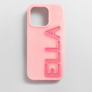 Fine Line Custom iPhone Case - Blush/Pink