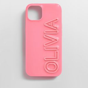 Fine Line Custom iPhone Case - Pink/Pink