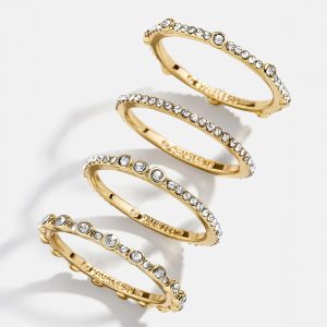 Maggie Ring Set - Gold/Pav??