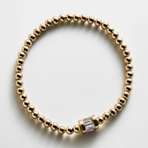 Tatum Baguette  Pisa Bracelet - Aquamarine