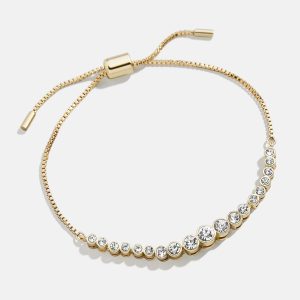 Daphne Pull Tie Bracelet - Gold/Pav??