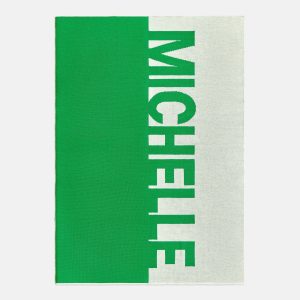Down The Line Custom Blanket - Green/White