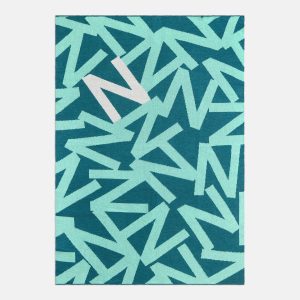 Ramble On Custom Blanket - Teal/Bright Teal
