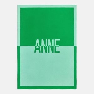 Spell It Out Custom Blanket - Bright Blue/Bright Green