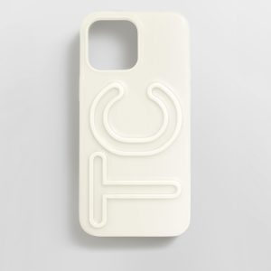 Fine Line Custom iPhone Case - White/White