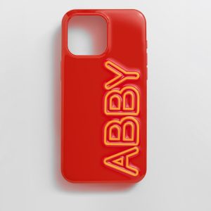 Fine Line Custom  Phone Case - Red/Yellow