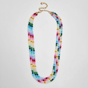 Lena Semi-Precious Layered Necklace - Multi