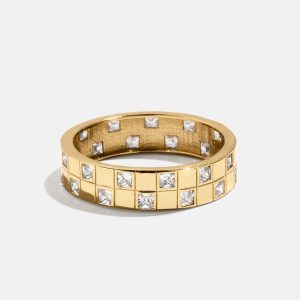 18K Gold Lucia Ring - Gold/Pav??