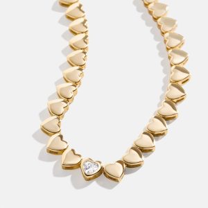 18K Gold Daphne Tennis Necklace - Gold/Pav??