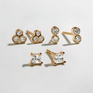 Beckett Waterproof Earring Set - Gold/Pav??