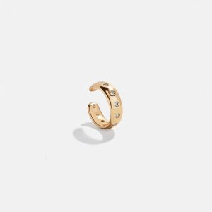 Vanessa 18K Gold Ear Cuff - Gold/Pav??