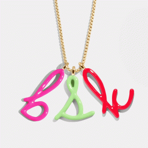Letter Pop Custom Initial Necklace - Gold