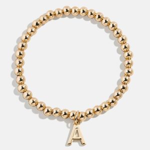 Dangle Charm Initial Pisa Bracelet - Gold