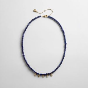 Mini Semi-Precious Custom Necklace - Lapis