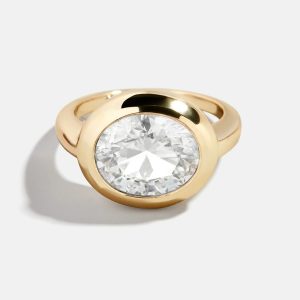 Gold Cubic Zirconia Custom Birthstone Ring - Crystal