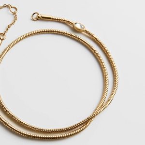 Gia Waterproof Anklet - Gold/Pav??
