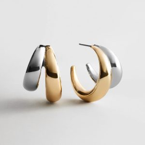 Sloane Hoop Earrings - Gold/Silver