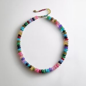 Joyce Semi-Precious Beaded Necklace - Multi Bead