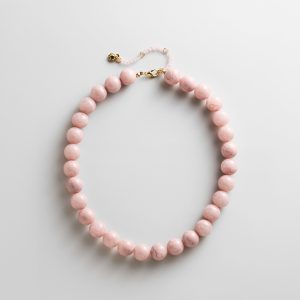 Mini Jane Beaded Necklace - Mauve Bead