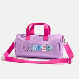 Thready to Go Kids' Custom Duffle - Lilac/Blue Multi