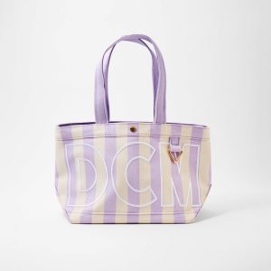 Striped Custom Alpha Tote - Custom Wisteria