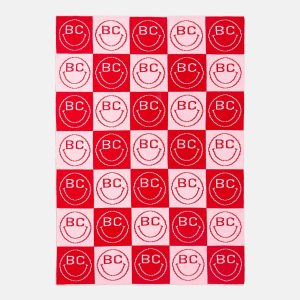 All Smiles Custom Blanket - Pink/Red