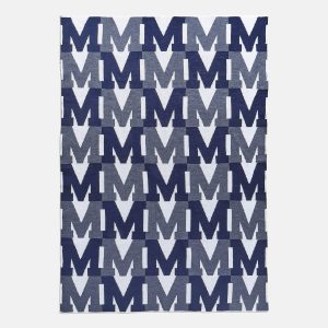 On Repeat Custom Blanket - Blue/White