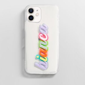 Color Me Happy Custom iPhone Case - Clear/Multi