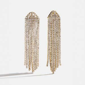 Deirdre Earrings - Gold/Pav??