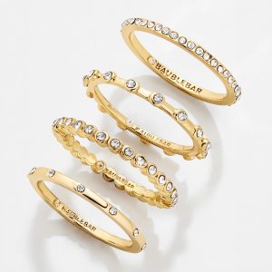 Morgan Ring Set - Gold/Pav??