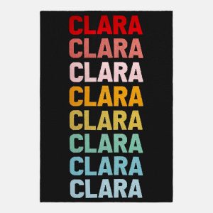 Ombre Name Custom Blanket - Black/Multi