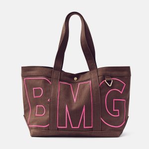 Solid Custom Alpha Tote - Chocolate Brown