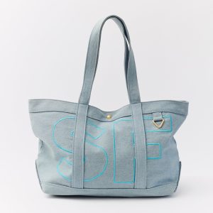 Solid Custom Alpha Tote - Blue Denim