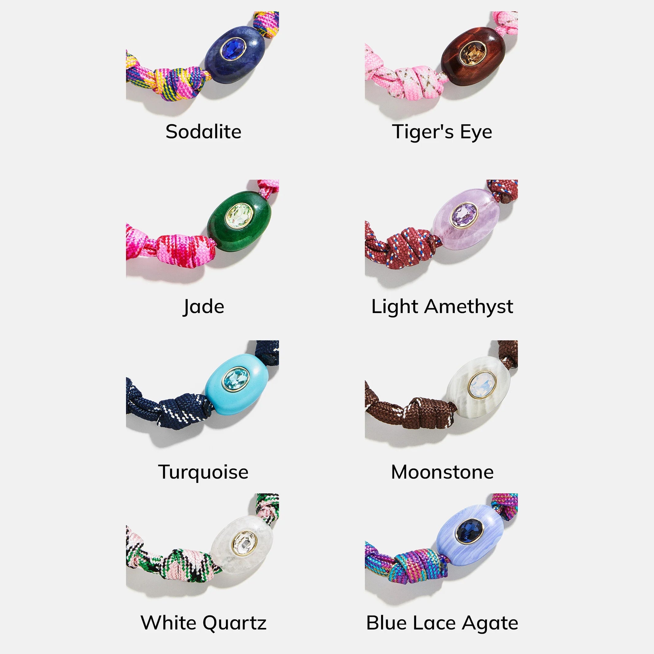True Aura Semi-Precious Paracord Bracelet - Moonstone - Image 3