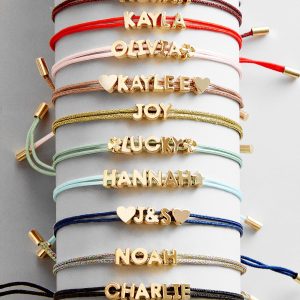 Custom Cord Bracelet - Light Blue