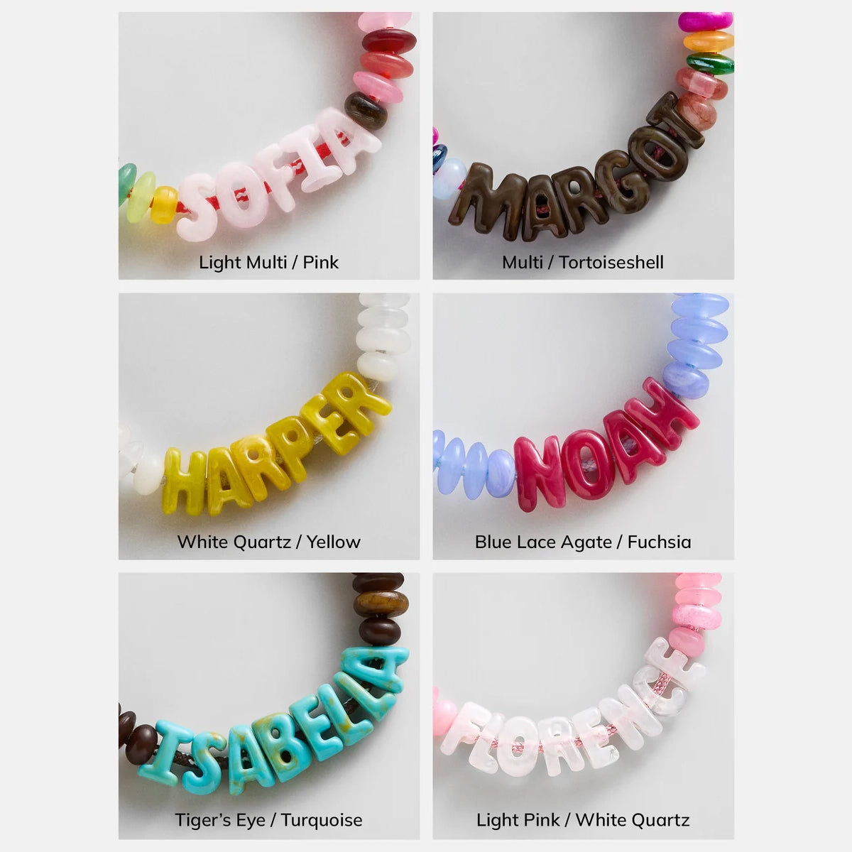Wear Everywhere Waterproof Custom Bracelet - Blue Lace Agate/Fuchsia - Image 4