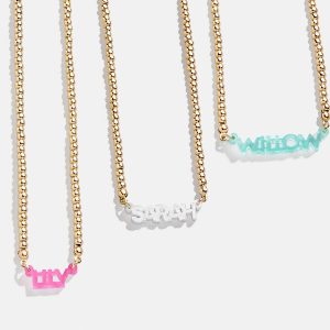 Pisa Kids' Custom Nameplate Necklace - Pisa Chain