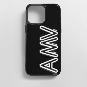 Fine Line Custom iPhone Case - Black/White